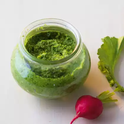 Radieschenblätterpesto